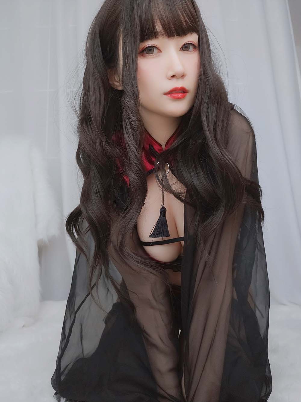 白银81 – 红丝绒旗袍 Cosplay-第2张