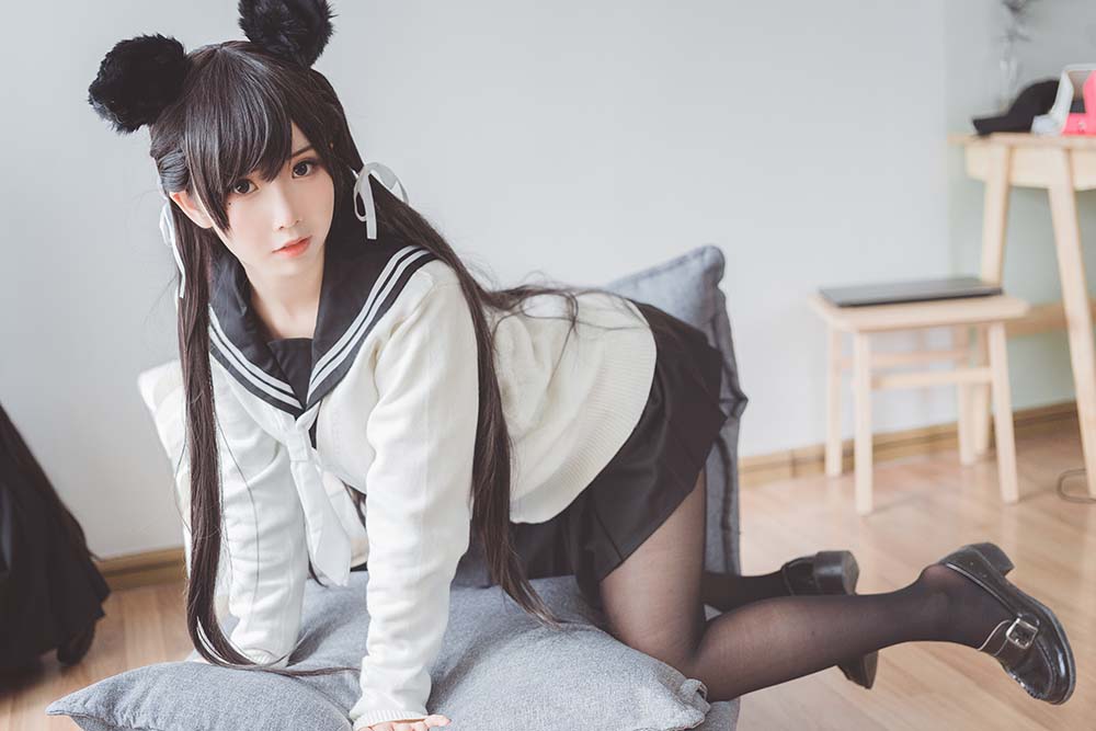 面饼仙儿 – 制服爱宕 Cosplay-第2张