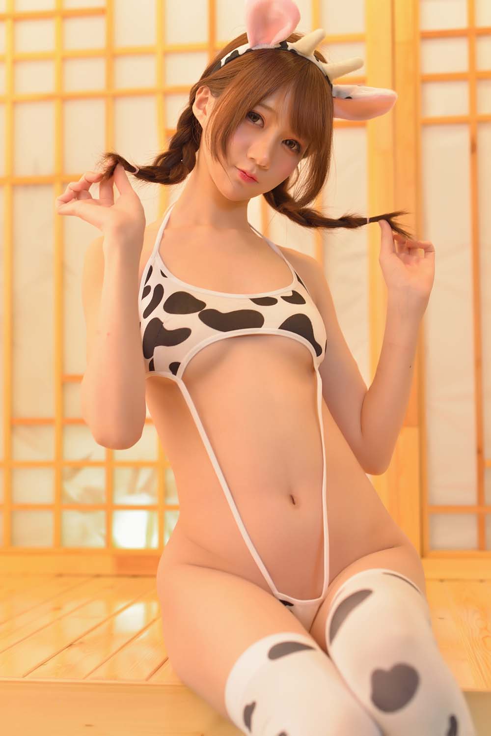 NAGISA魔物喵 – 乳牛 Cosplay-第1张