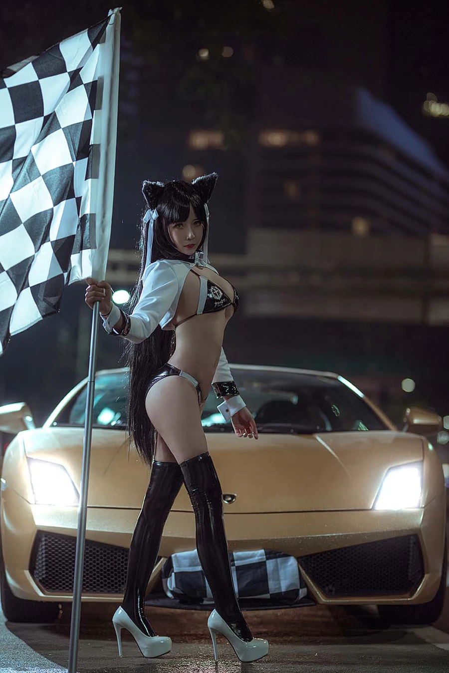 抱走莫子aa – 爱岩赛车娘 Cosplay-第1张