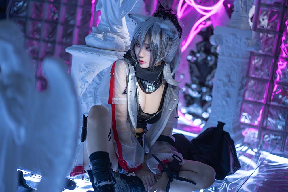 周叽是可爱兔兔 – 黑单人 思令 Cosplay-第2张
