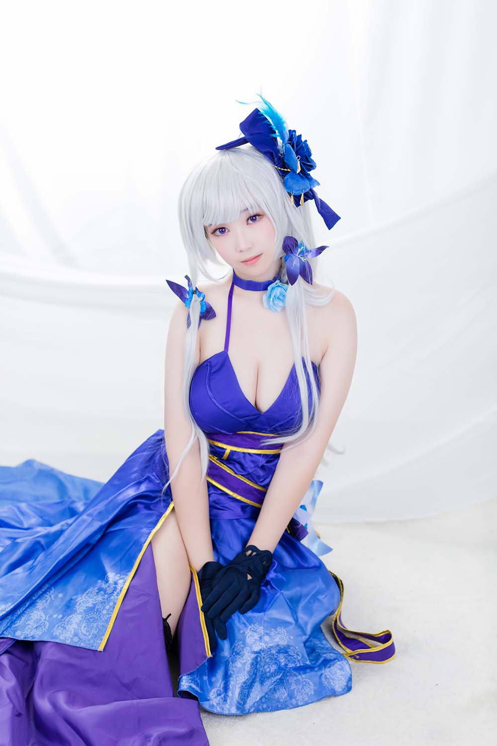 BamBi写真 – Azur Lane – Illustrious (Never-Ending Tea Party ver.) Cosplay-第1张