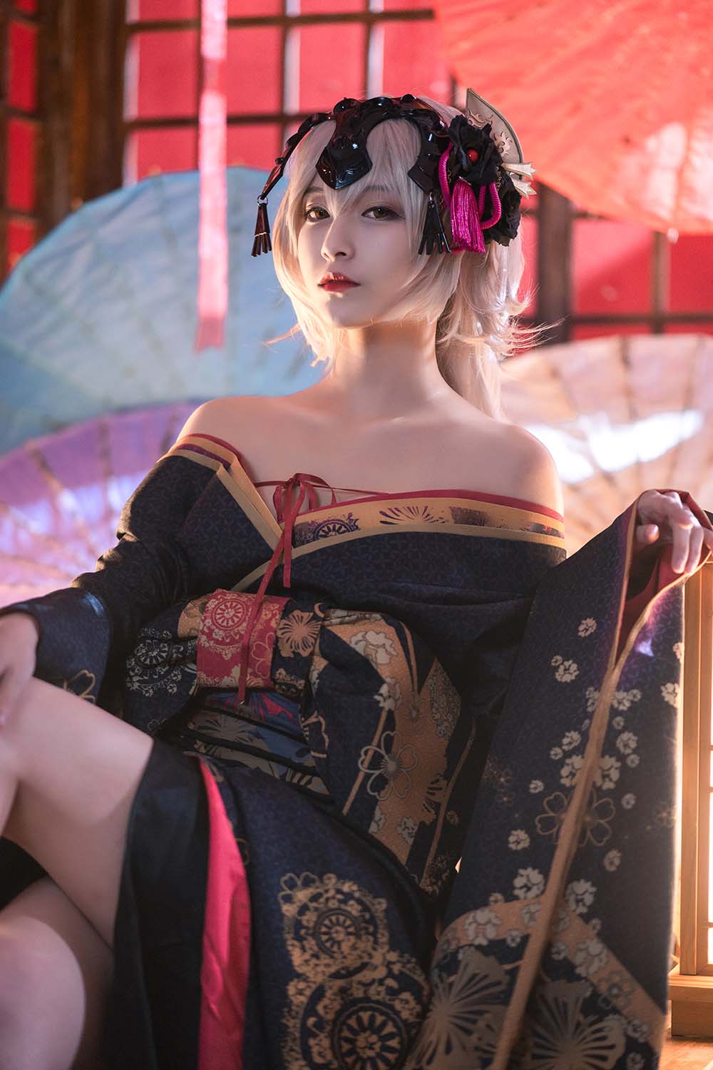 铁板烧鬼舞w – 花魁1 Cosplay-第1张