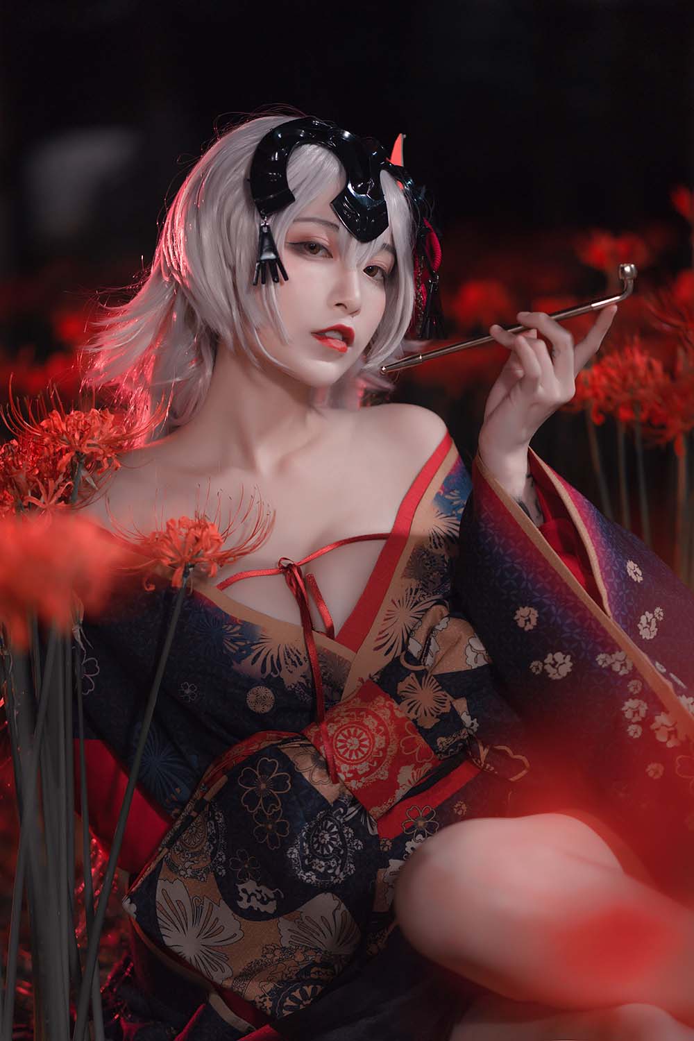 铁板烧鬼舞w – 黑贞 Cosplay-第1张