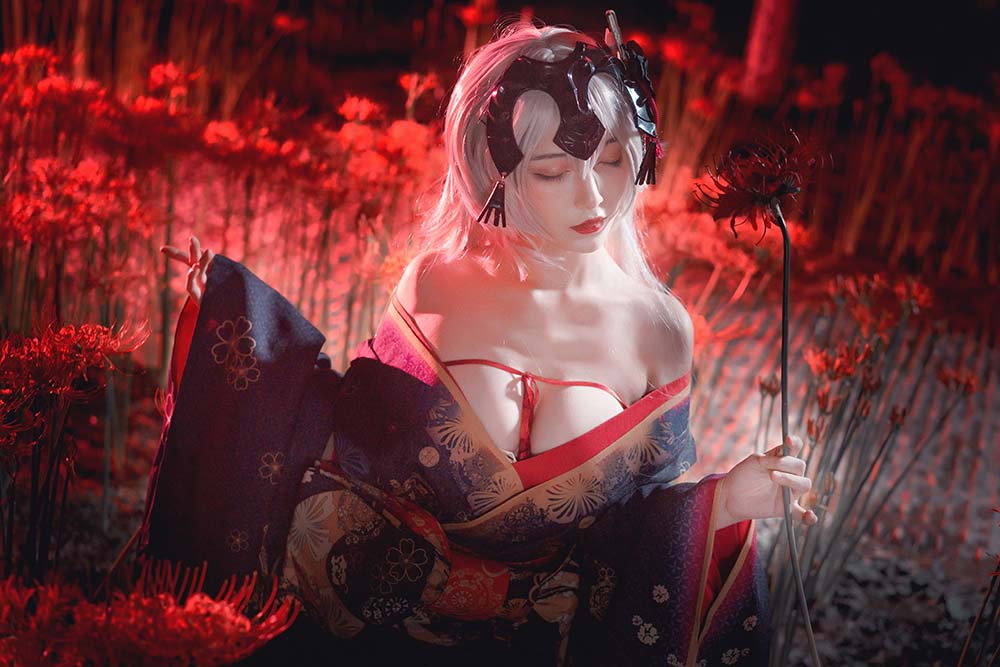 铁板烧鬼舞w – 黑贞 Cosplay-第2张
