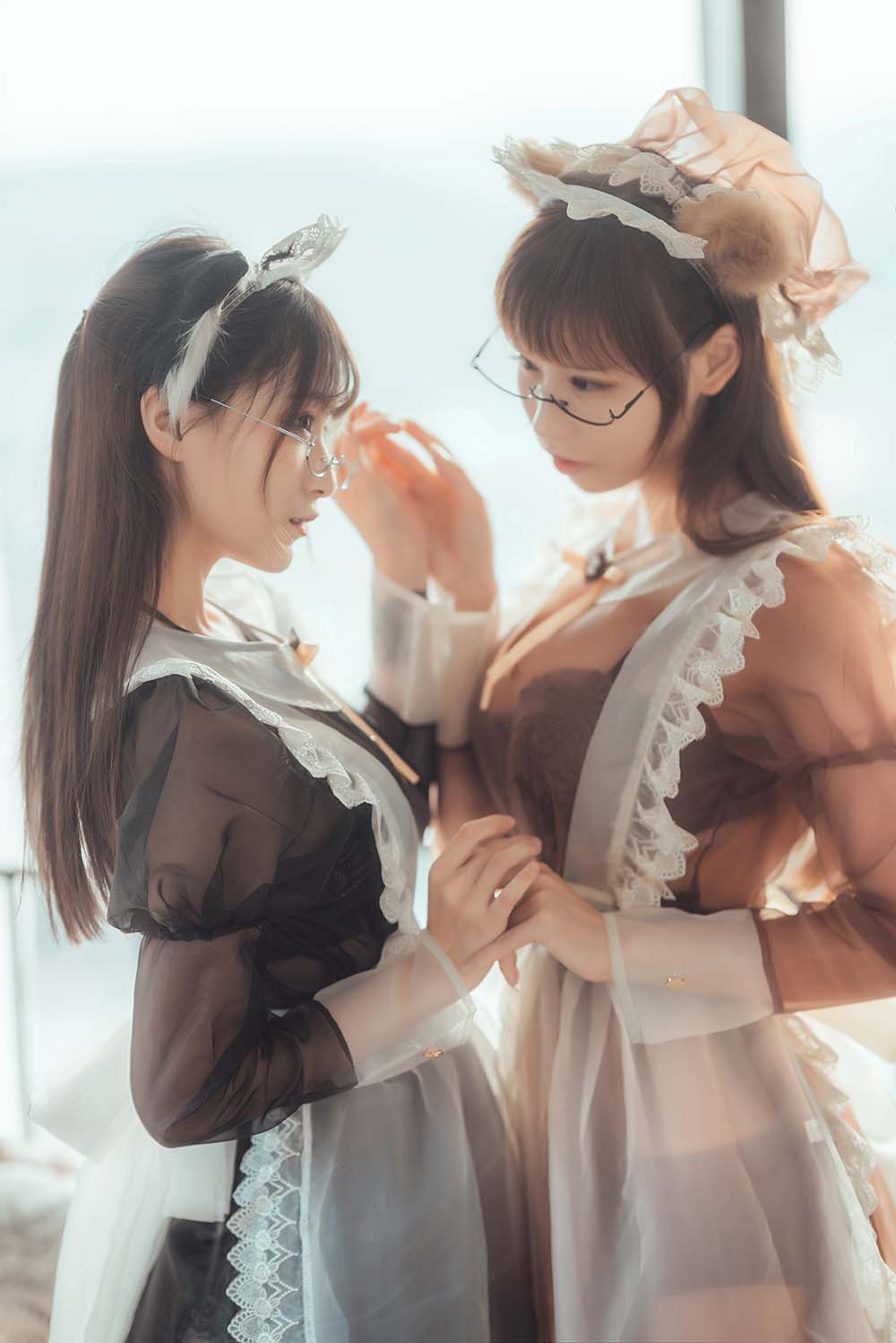 铁板烧鬼舞w – 爱老师 奶文 透明女仆 Cosplay-第1张