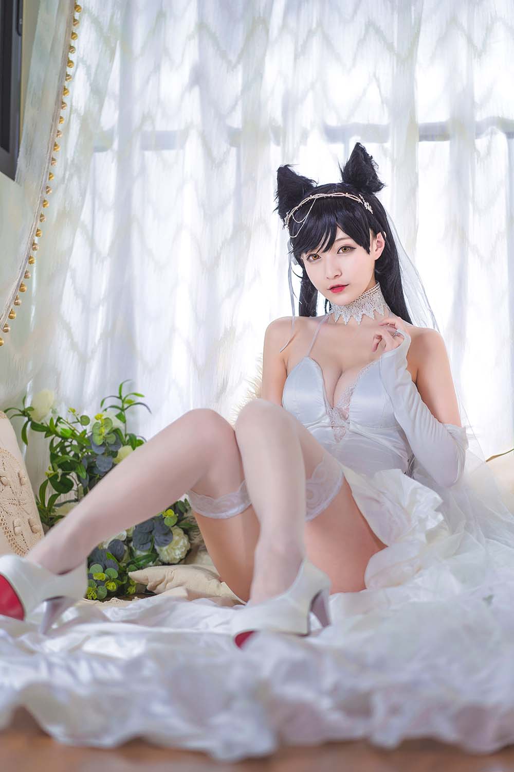 铁板烧鬼舞w – 爱宕婚纱998 Cosplay-第2张