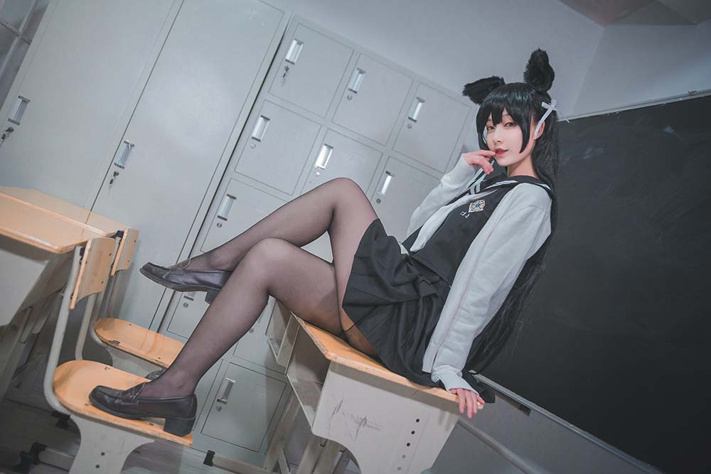 铁板烧鬼舞w – 爱宕jk Cosplay-第2张