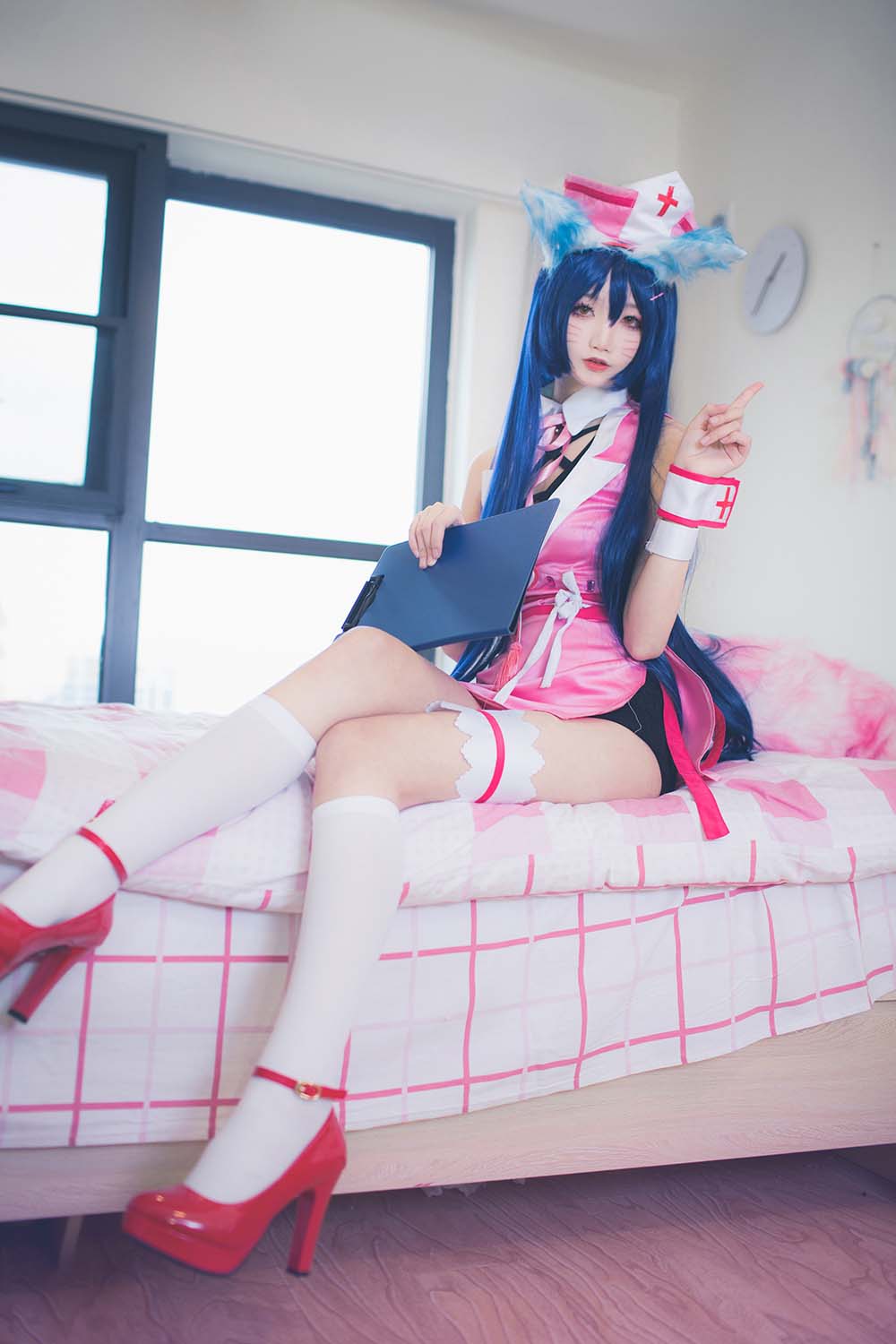 五更百鬼 – 阿狸护士服 Cosplay-第2张