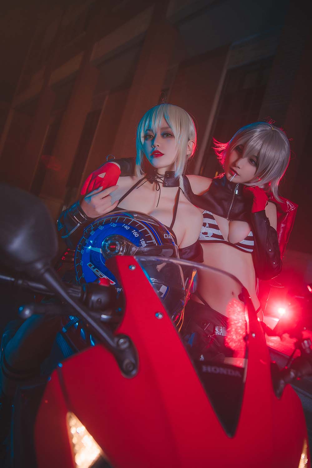 铁板烧鬼舞w – 中山码头黑贞黑呆双人 Cosplay-第2张