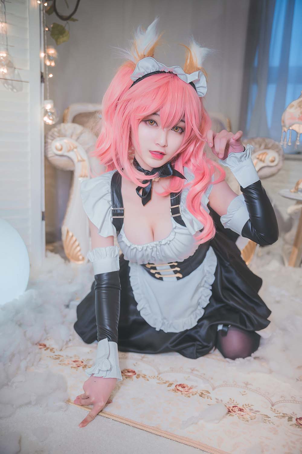 铁板烧鬼舞w – 玉藻前女仆 Cosplay-第2张