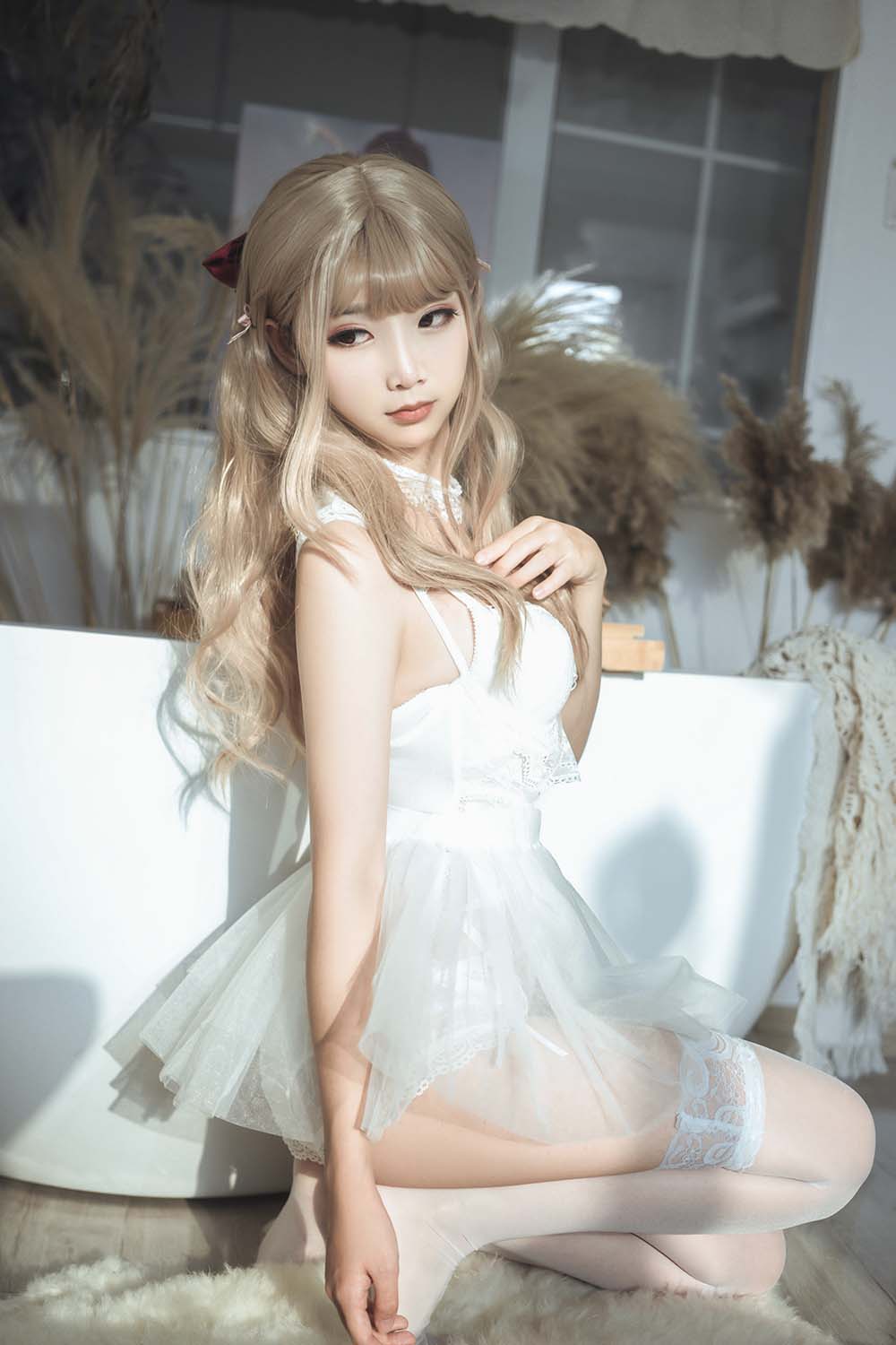 面饼仙儿 – 复古内衣套 Cosplay-第1张