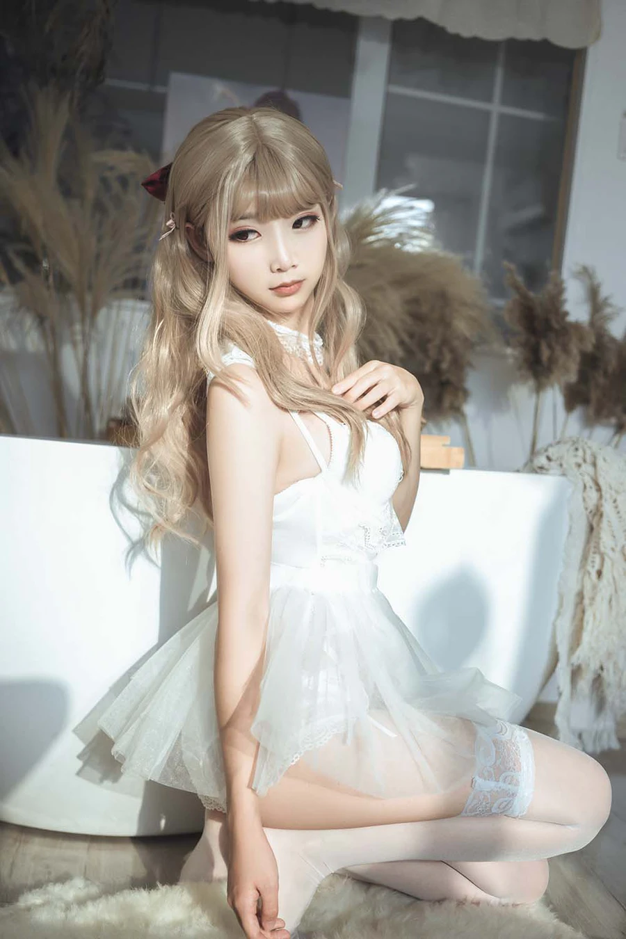 面饼仙儿 – 复古内衣套 Cosplay-第1张