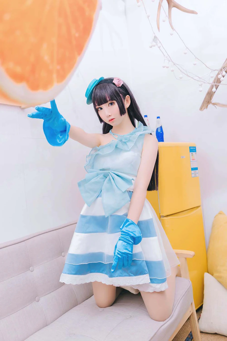 面饼仙儿 – 打歌服黑猫 Cosplay-第2张