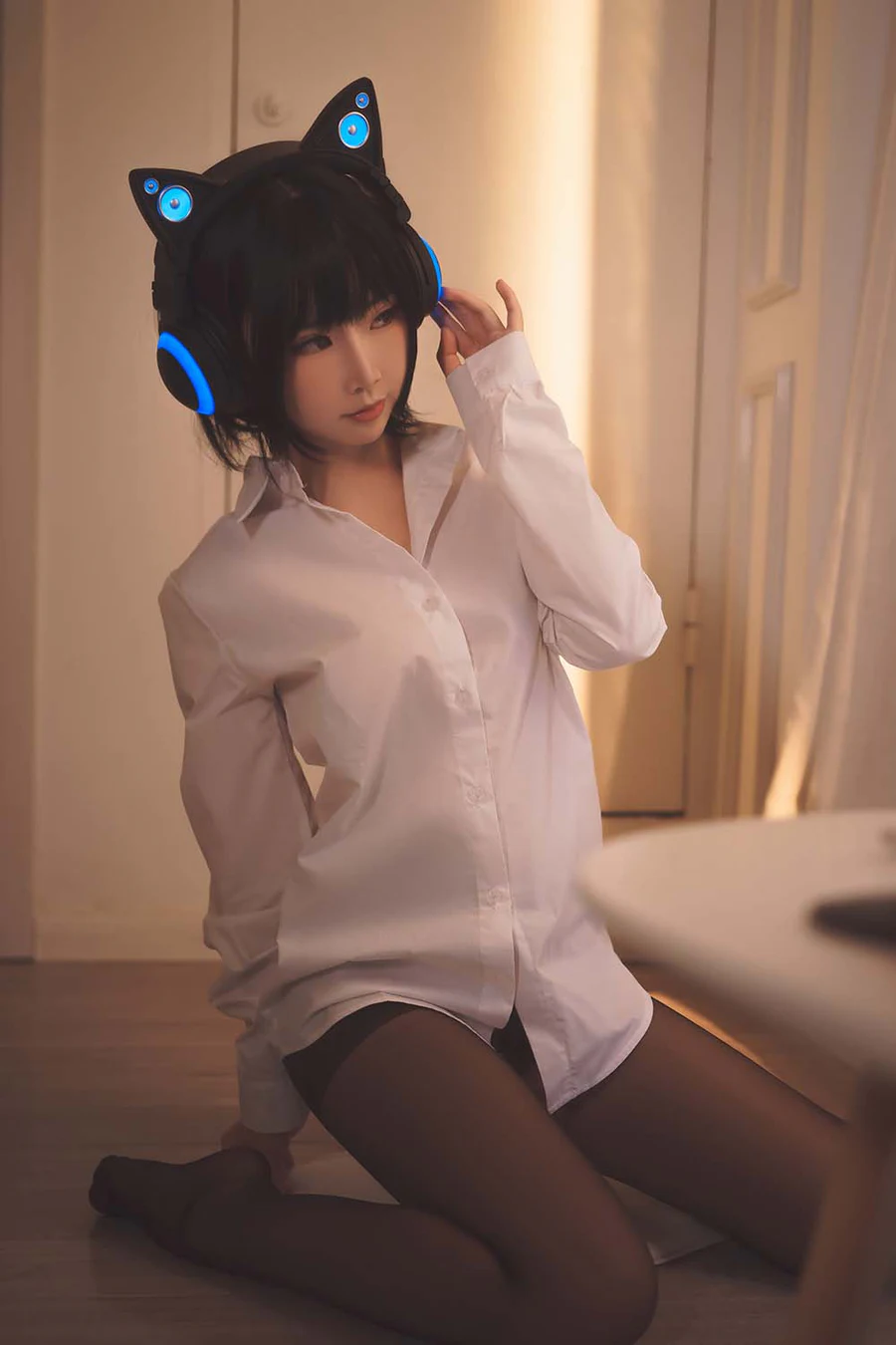 面饼仙儿 – 猫耳耳机 Cosplay-第1张