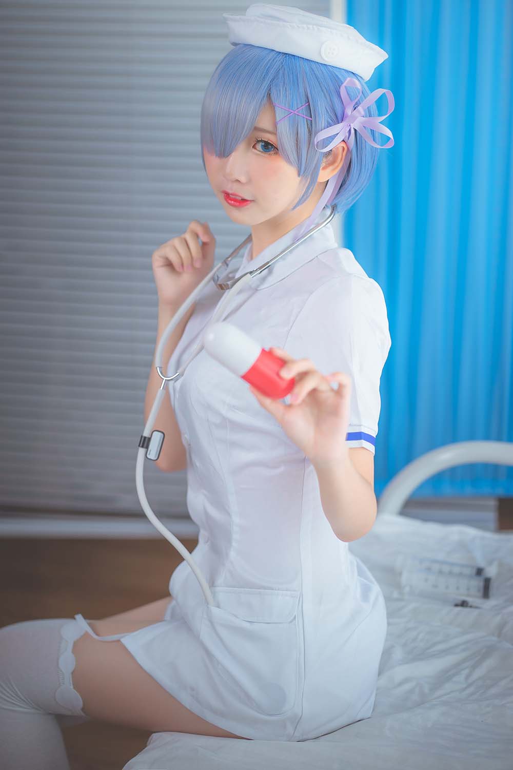 面饼仙儿 – 蕾姆护士装 Cosplay-第1张