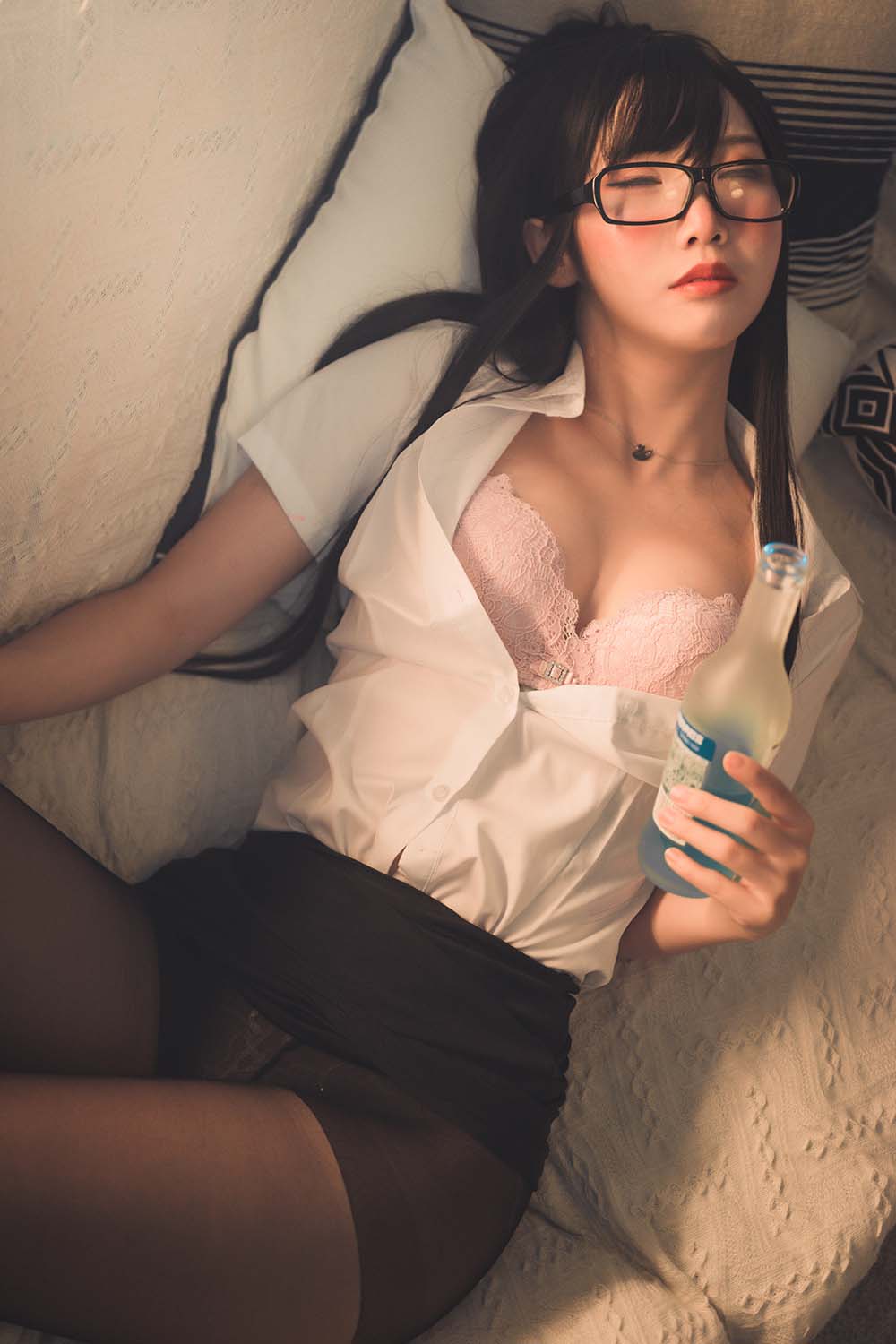 面饼仙儿 – 黑丝OL Cosplay-第2张