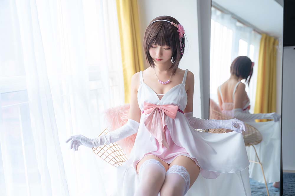 木绵绵OwO – 加藤惠cos礼服部分 Cosplay-第1张
