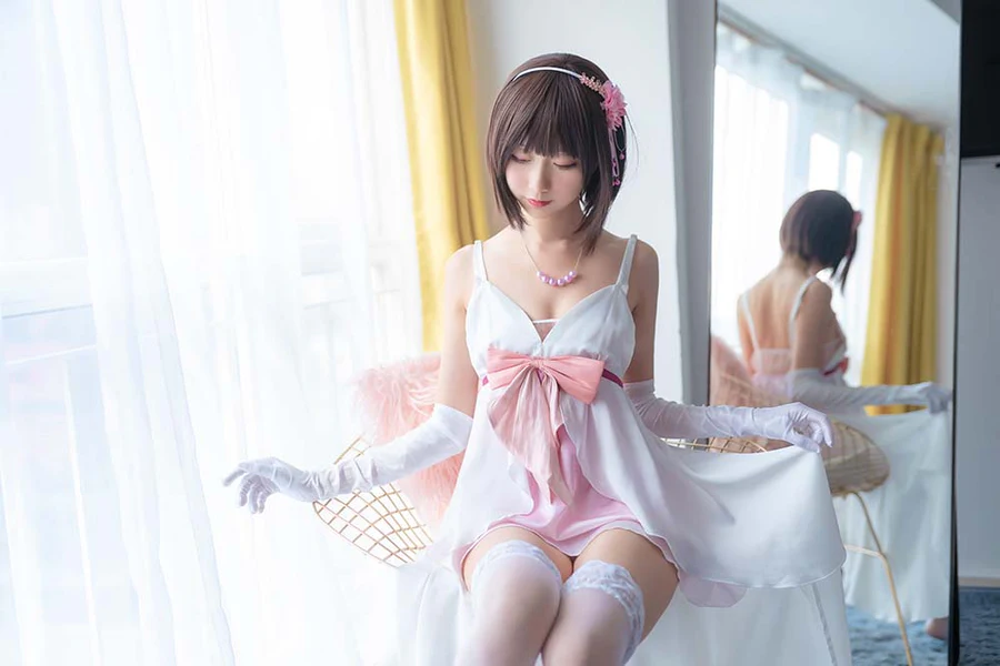 木绵绵OwO – 加藤惠cos礼服部分 Cosplay-第1张
