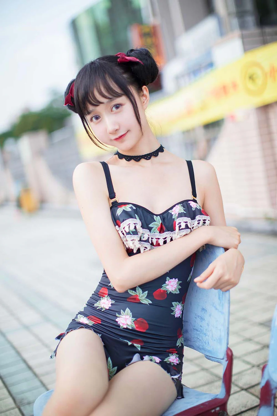 木绵绵OwO – 草莓泳衣 Cosplay-第2张