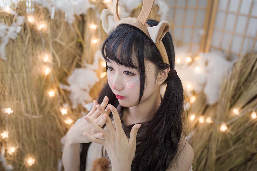 木绵绵OwO – 圣诞老人和驯鹿酱 Cosplay-第2张