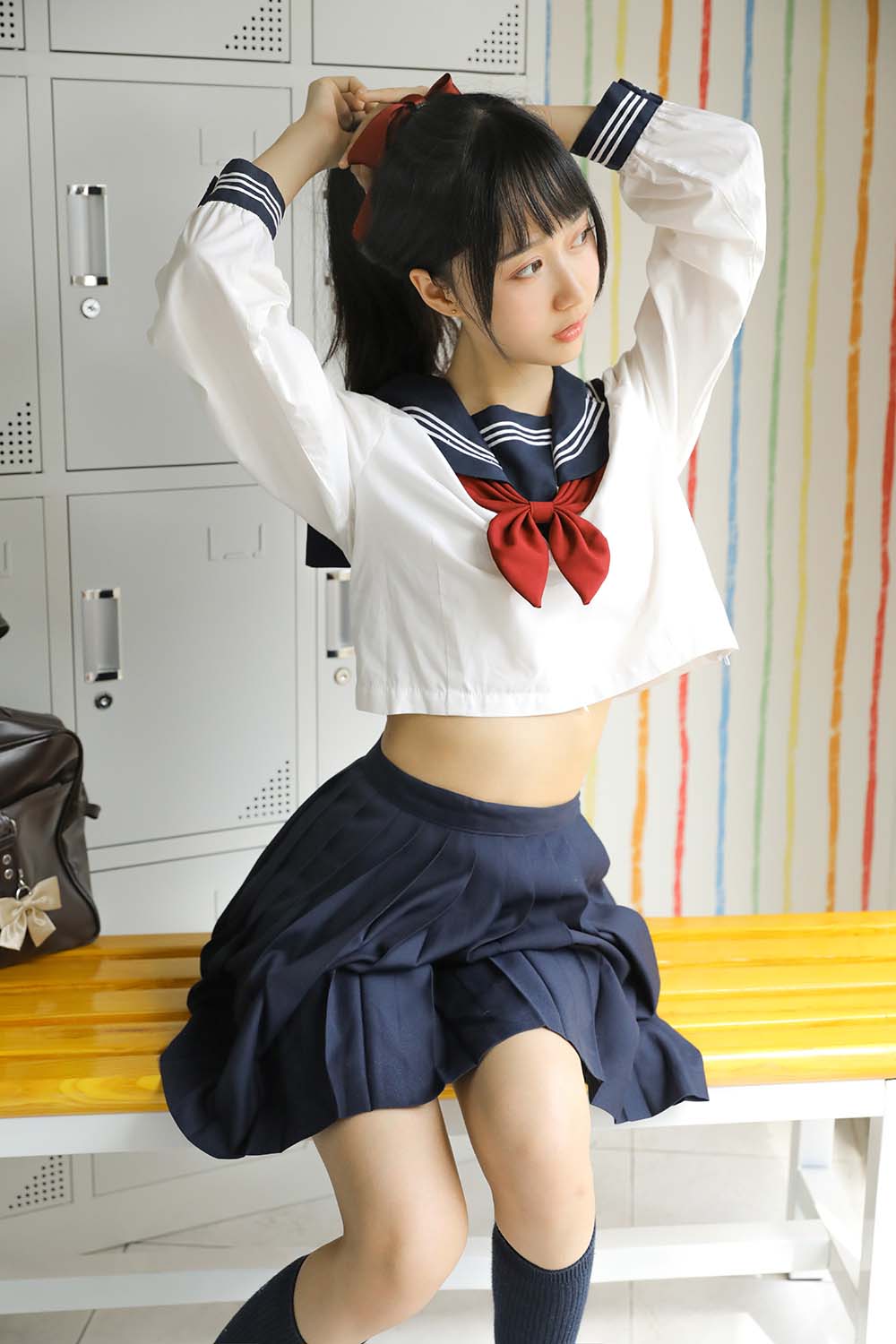 木绵绵OwO – 绵相随 JK水手服2 Cosplay-第2张
