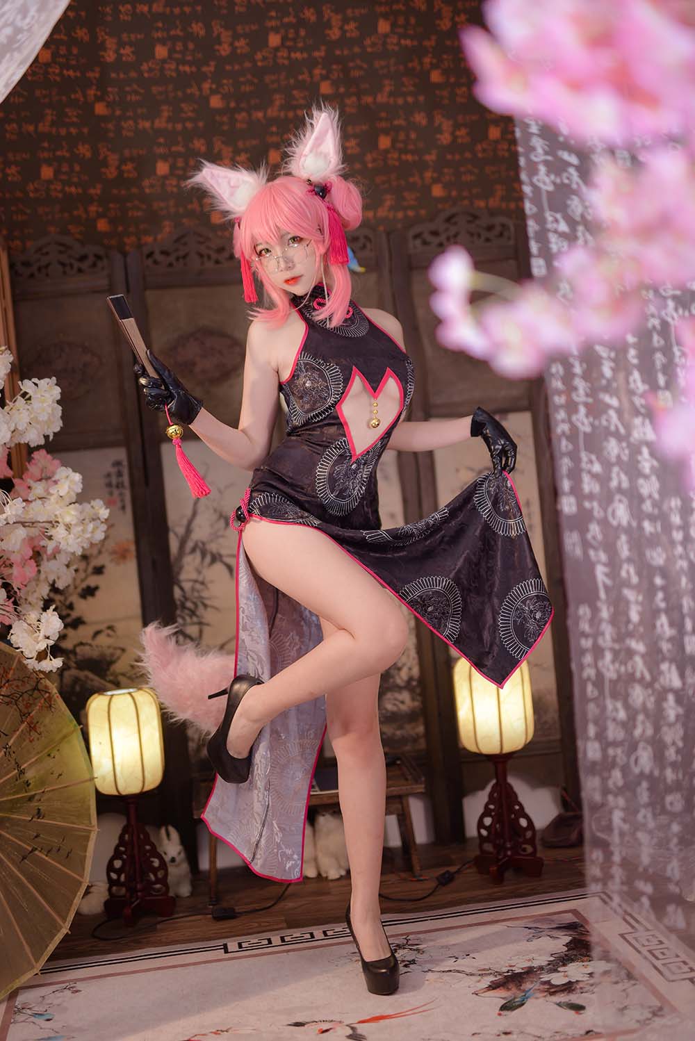 二佐Nisa – Fate旗袍狐 Cosplay-第1张