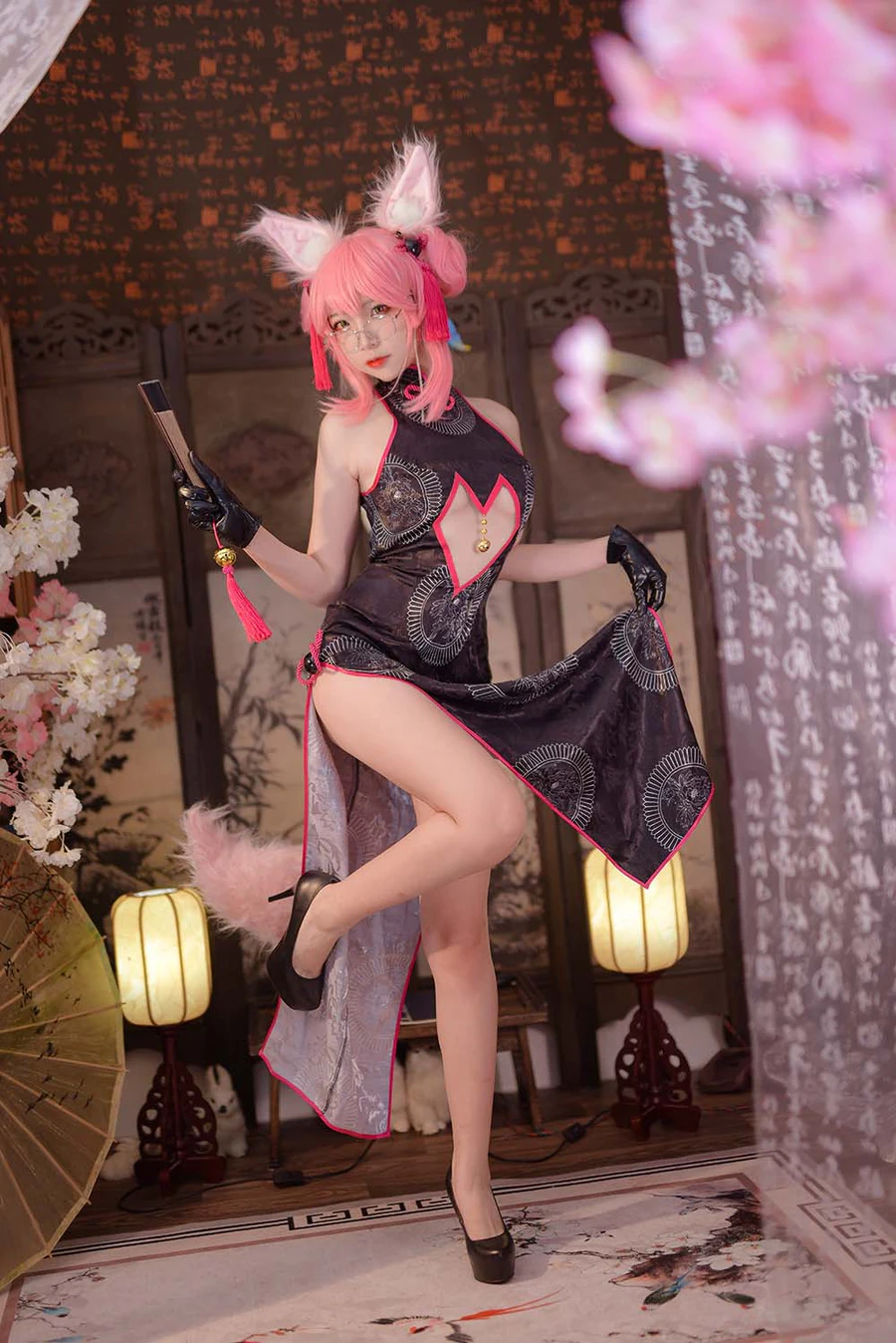 二佐Nisa – Fate旗袍狐 Cosplay-第1张