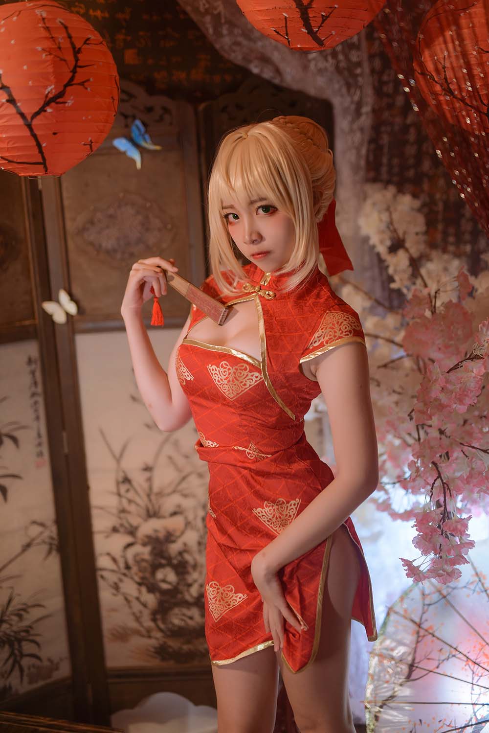 二佐Nisa – Fate尼禄旗袍 Cosplay-第2张