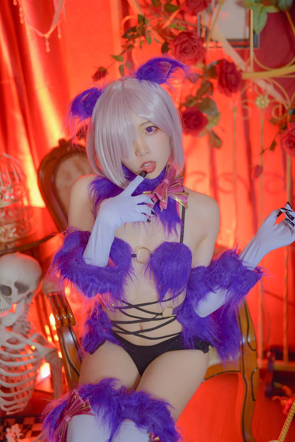 二佐Nisa – Fate玛修万圣 Cosplay-第1张