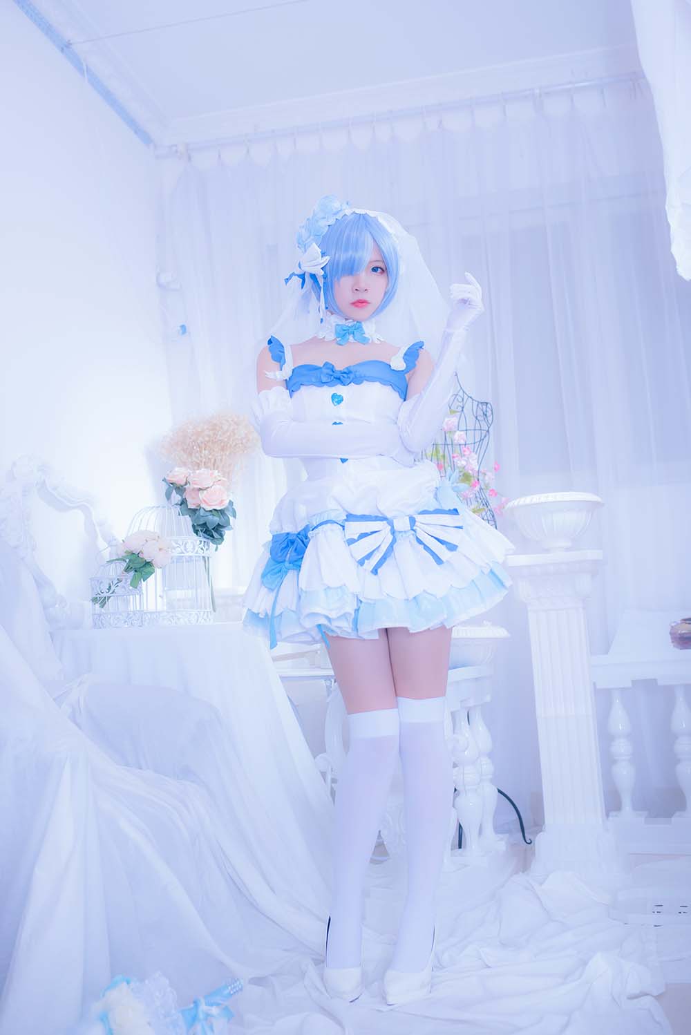 二佐Nisa – 雷姆花嫁 Cosplay-第2张