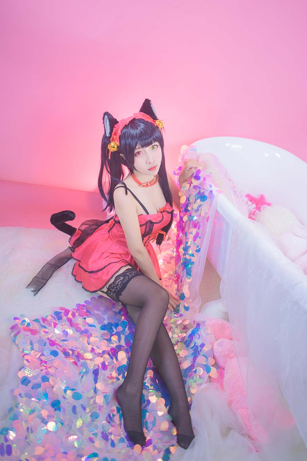 二佐Nisa – 狂三 Cosplay-第1张