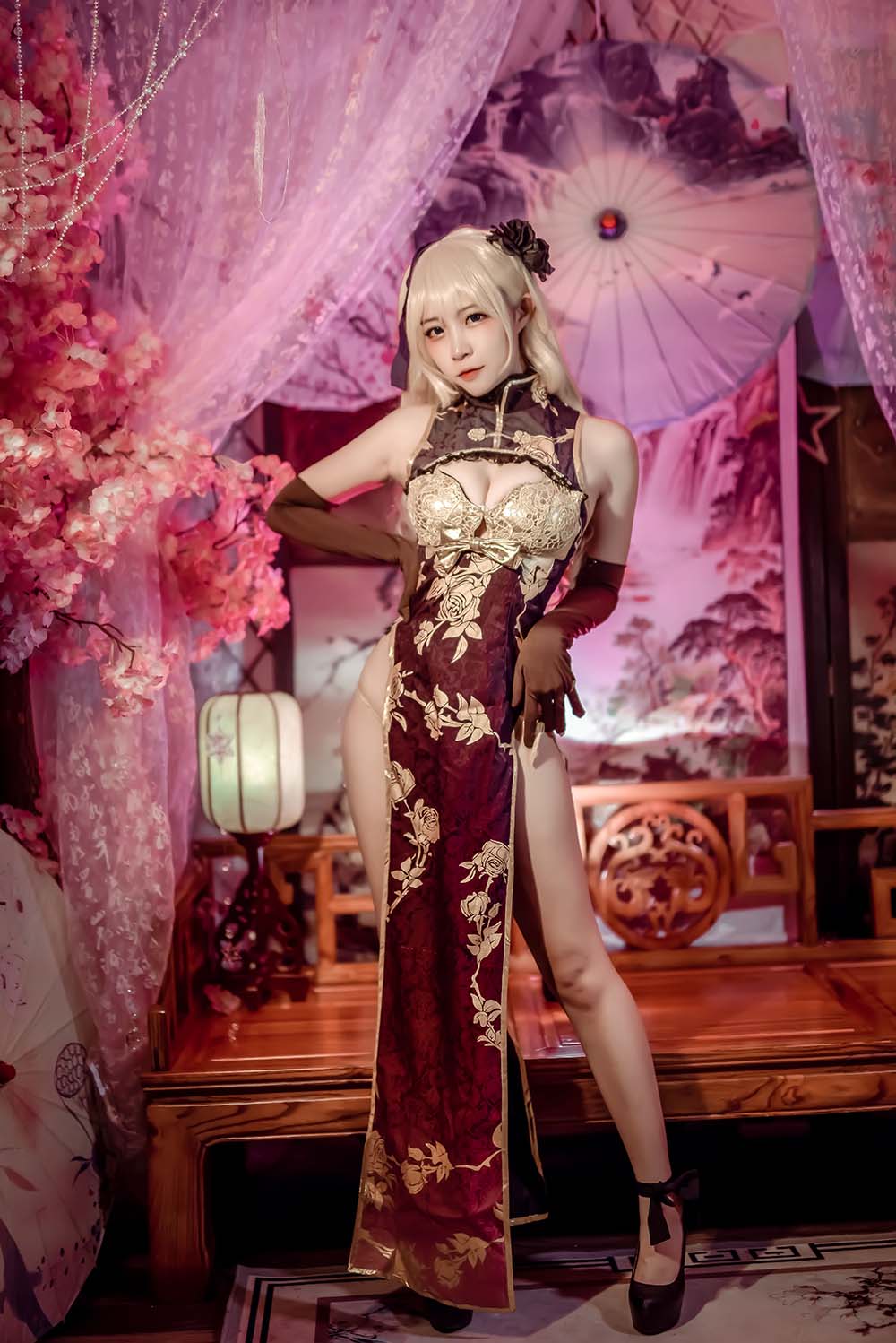 二佐Nisa – 金莲 Cosplay-第2张