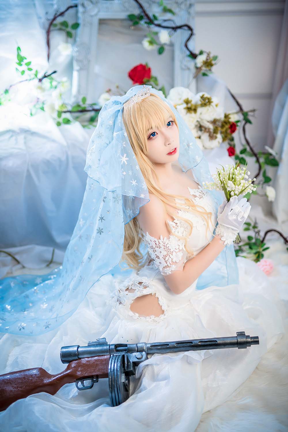 二佐Nisa – 花嫁 Cosplay-第1张