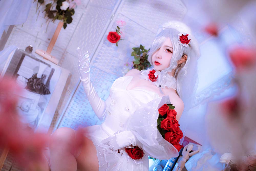 二佐Nisa – 花嫁 Cosplay-第2张