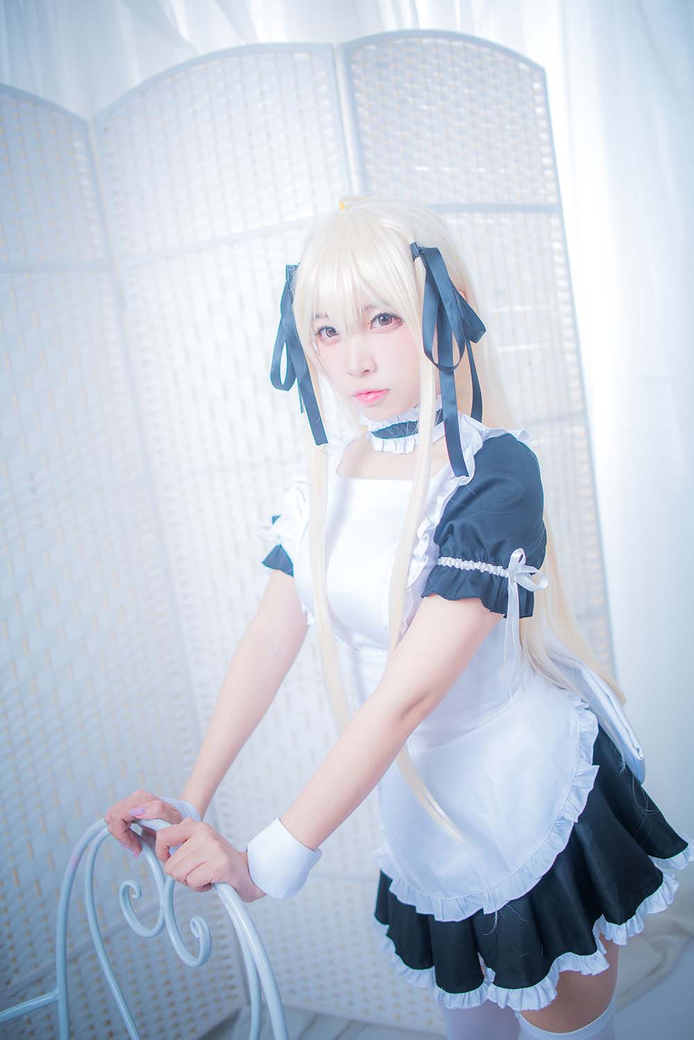 二佐Nisa – 穹妹女仆 Cosplay-第1张