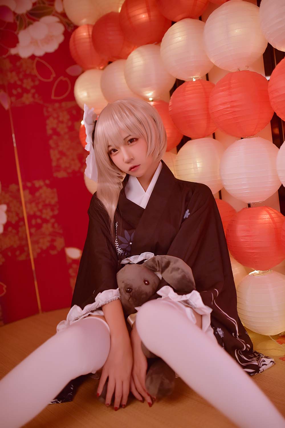 二佐Nisa – 穹妹和服 Cosplay-第1张