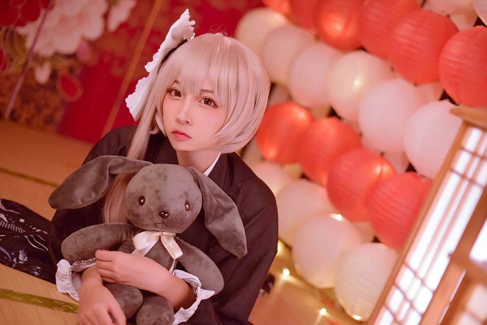 二佐Nisa – 穹妹和服 Cosplay-第2张