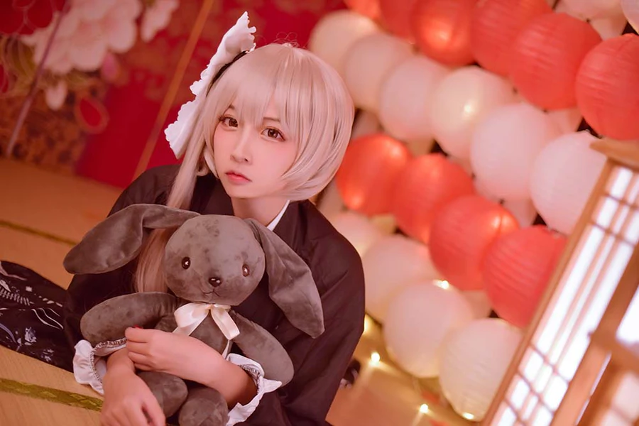 二佐Nisa – 穹妹和服 Cosplay-第2张