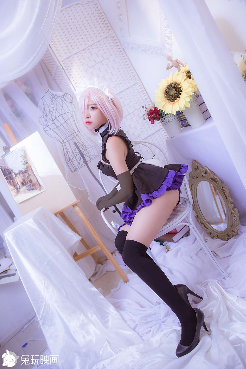 二佐Nisa – 玛修女仆 Cosplay-第2张