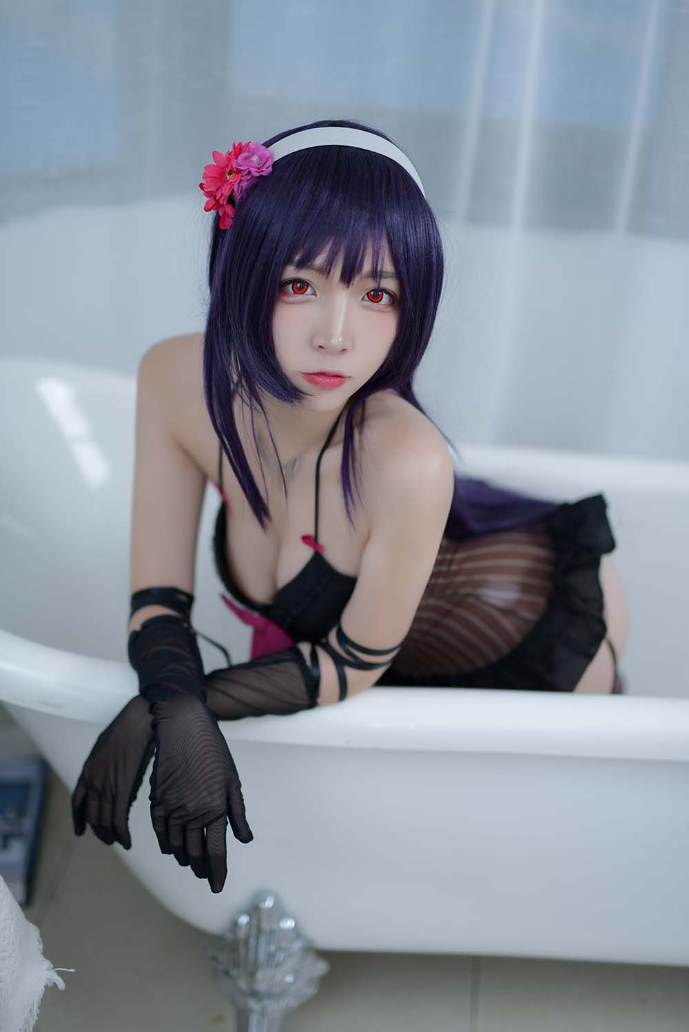 二佐Nisa – 路人学姐睡衣 Cosplay-第1张