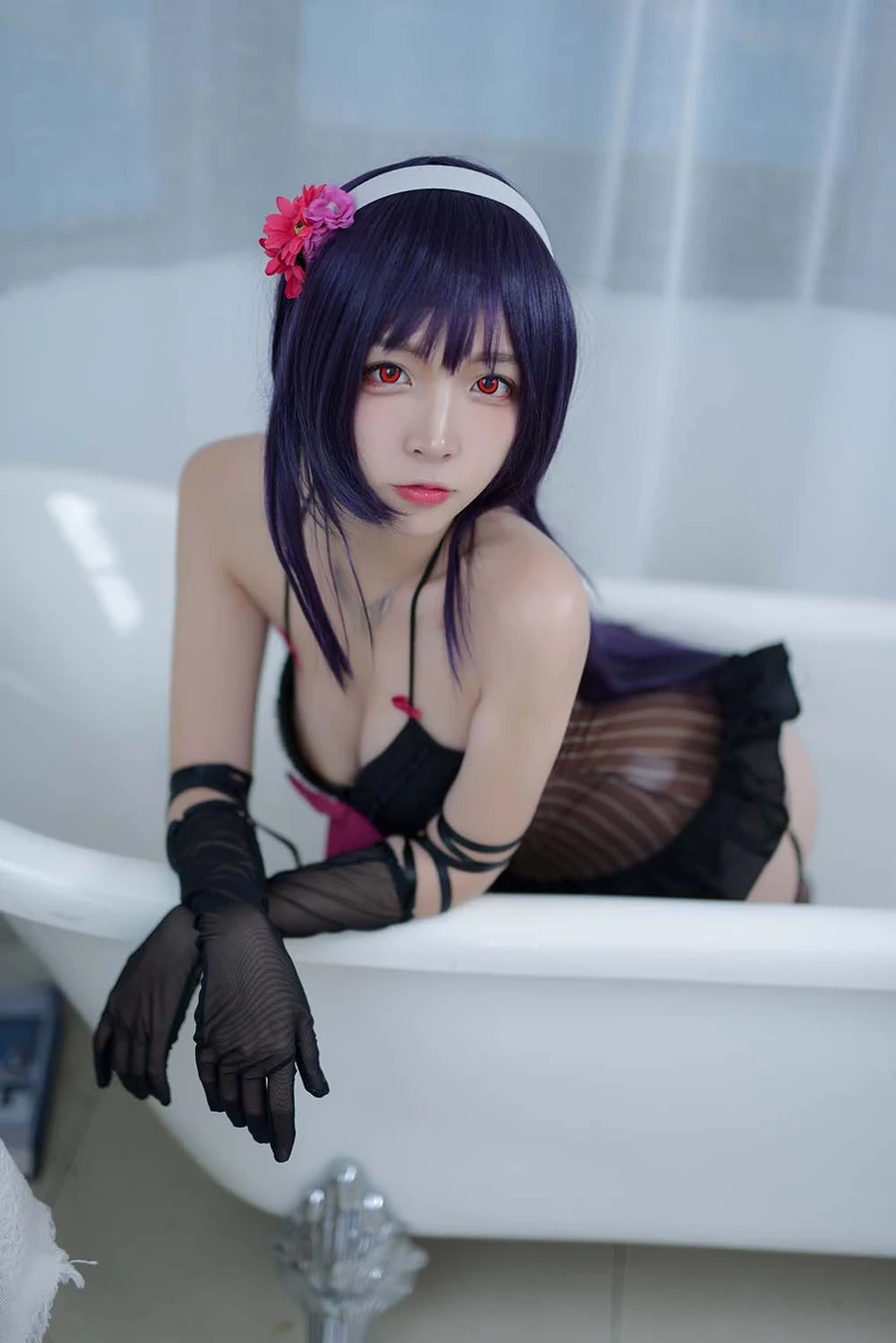 二佐Nisa – 路人学姐睡衣 Cosplay-第1张