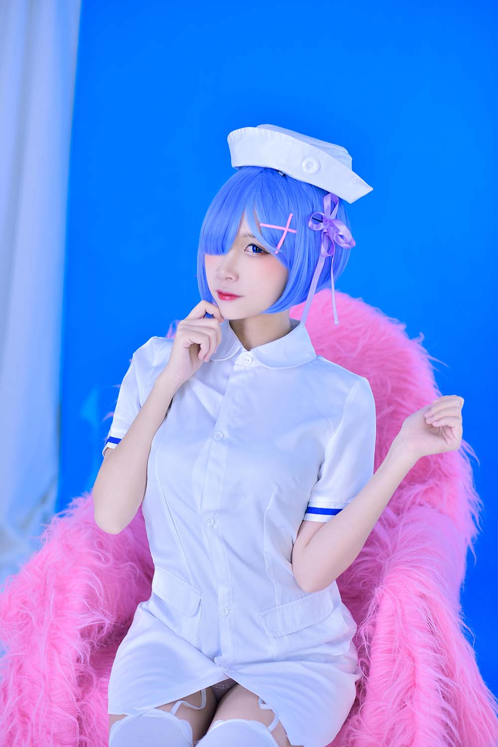 二佐Nisa – 蕾姆护士 Cosplay-第1张