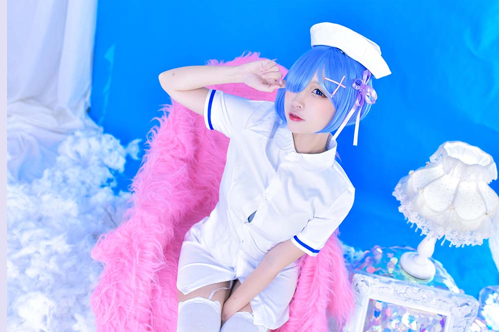 二佐Nisa – 蕾姆护士 Cosplay-第2张