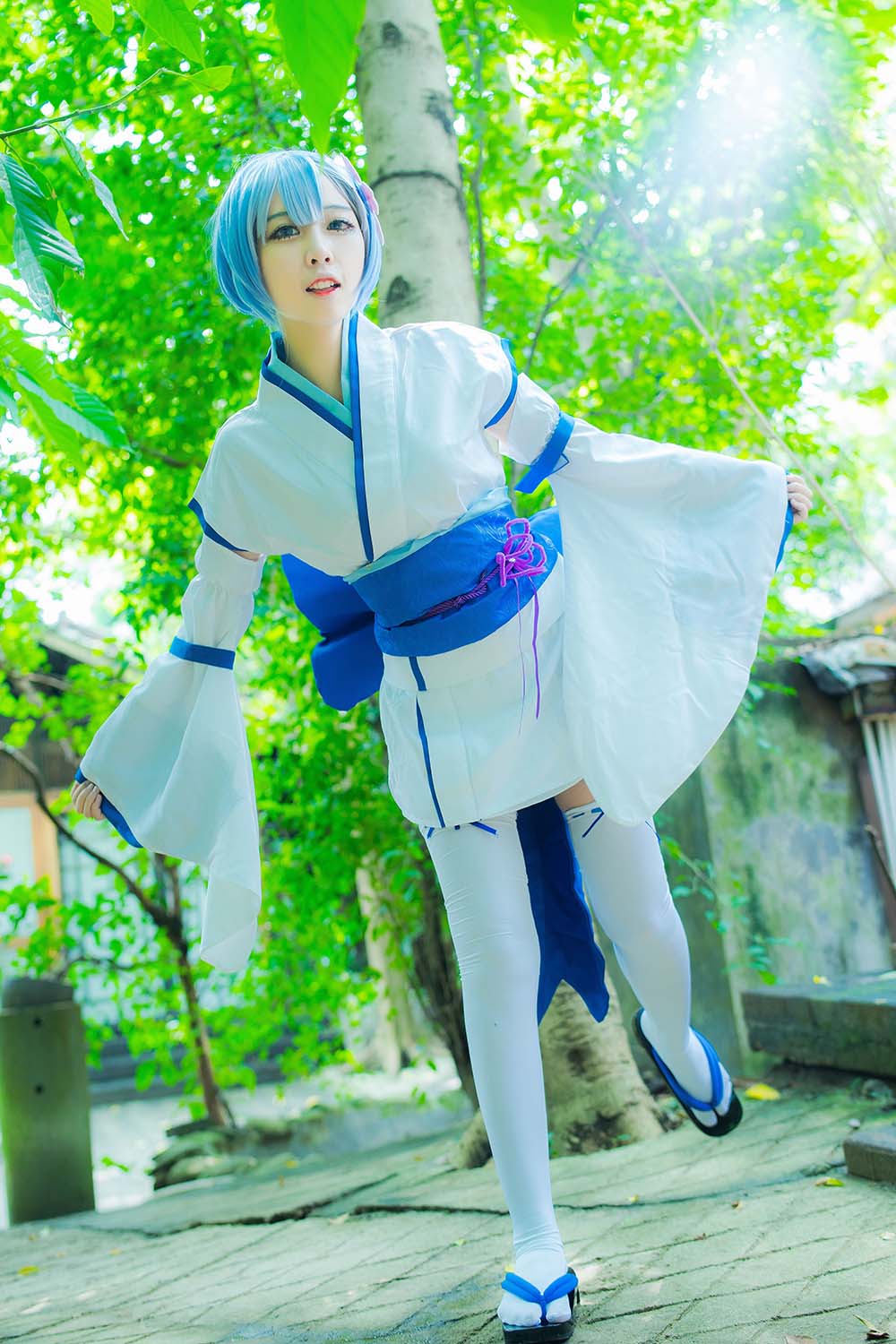 二佐Nisa – 蕾姆1号本 Cosplay-第1张