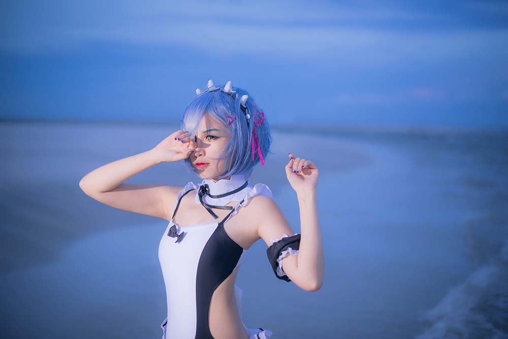 二佐Nisa – 蕾姆1号本 Cosplay-第2张