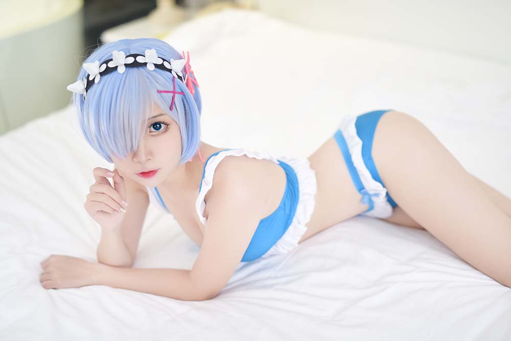 二佐Nisa – 蕾姆1号本 Cosplay-第3张