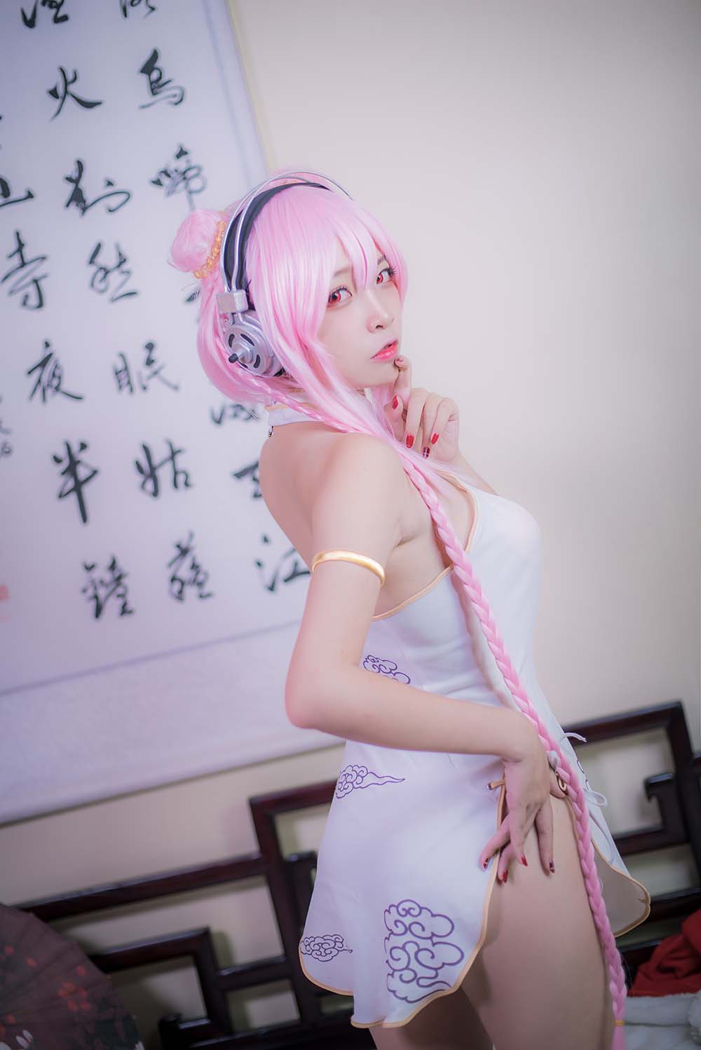二佐Nisa – 索尼子旗袍 Cosplay-第2张
