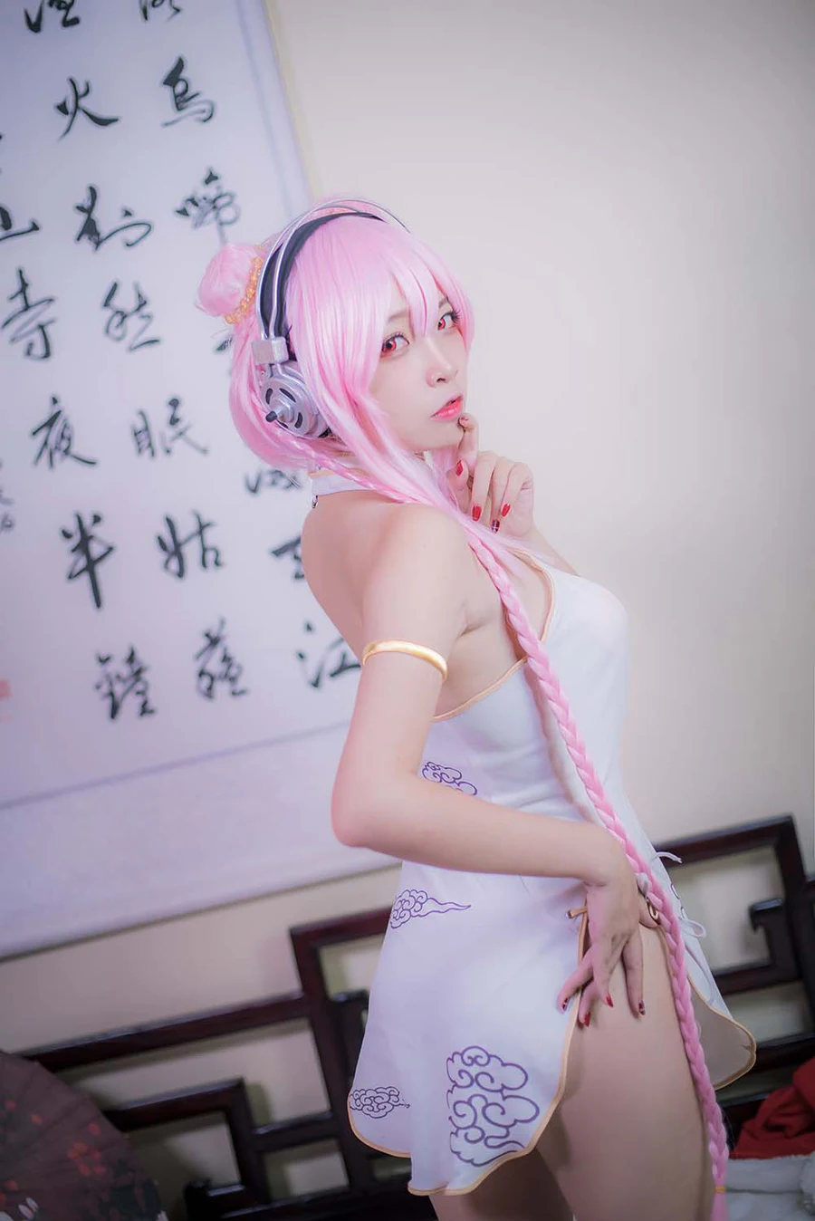 二佐Nisa – 索尼子旗袍 Cosplay-第2张
