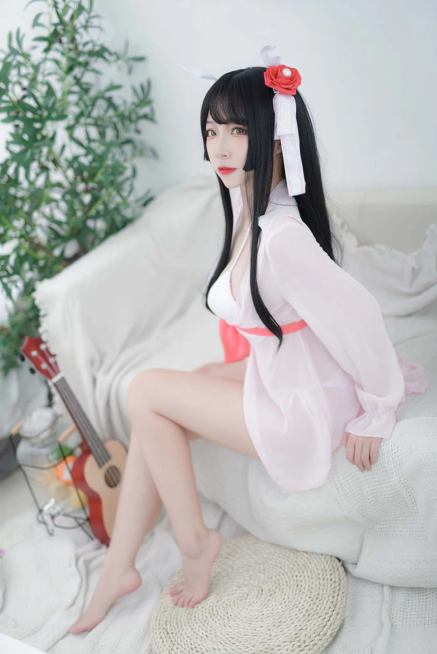 二佐Nisa – 睡衣 Cosplay-第1张